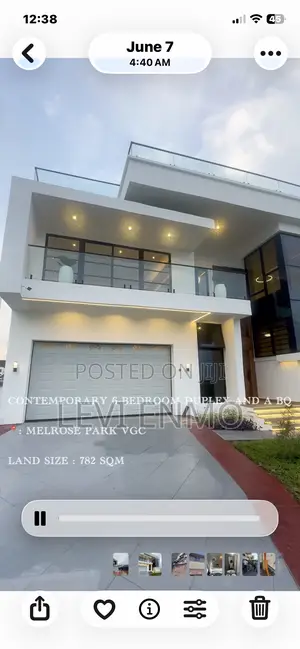 Furnished 6bdrm Mansion in Melrose Park Estate, Lekki for sale