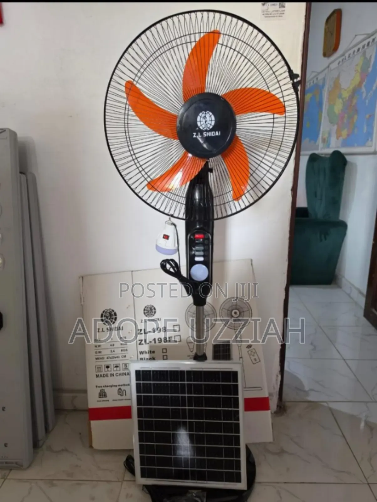 Solar Rechargeable Fan