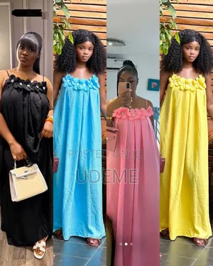 Stylish Flower Strap Maxi Dress