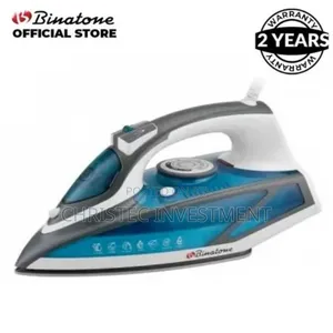 Binatone Smooth Gliding Steam Iron/Sl-2410/-Blue +Years Warranty