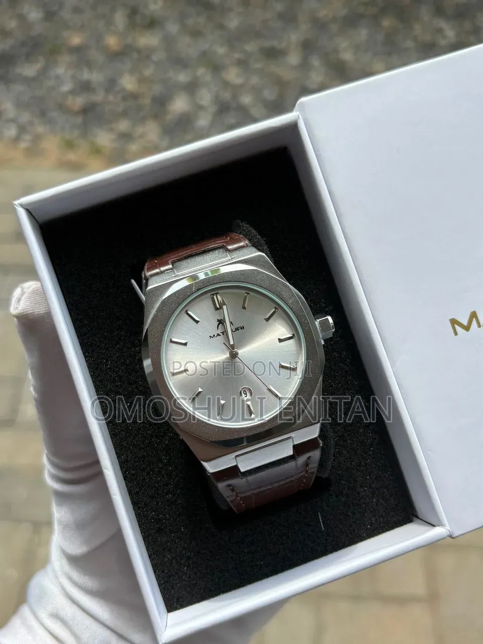Matturri Leather Watch.