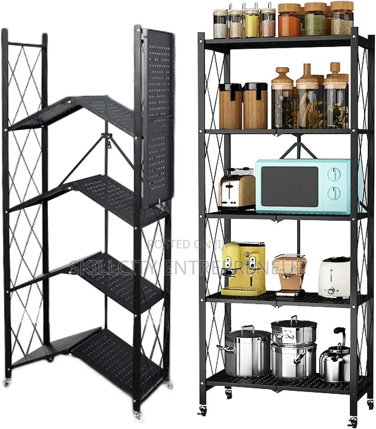 5 Tiers Kitchen Rack Storage