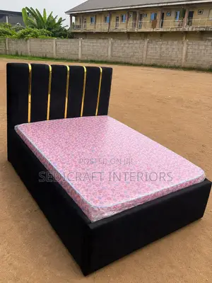 Brand New Black and Ash Bedframe With Mattress Available at the Store