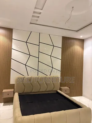 Bedframe With Wall Slats