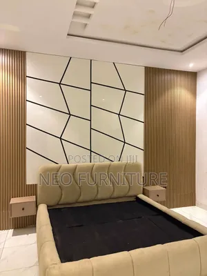 Bedframe With Wall Slats