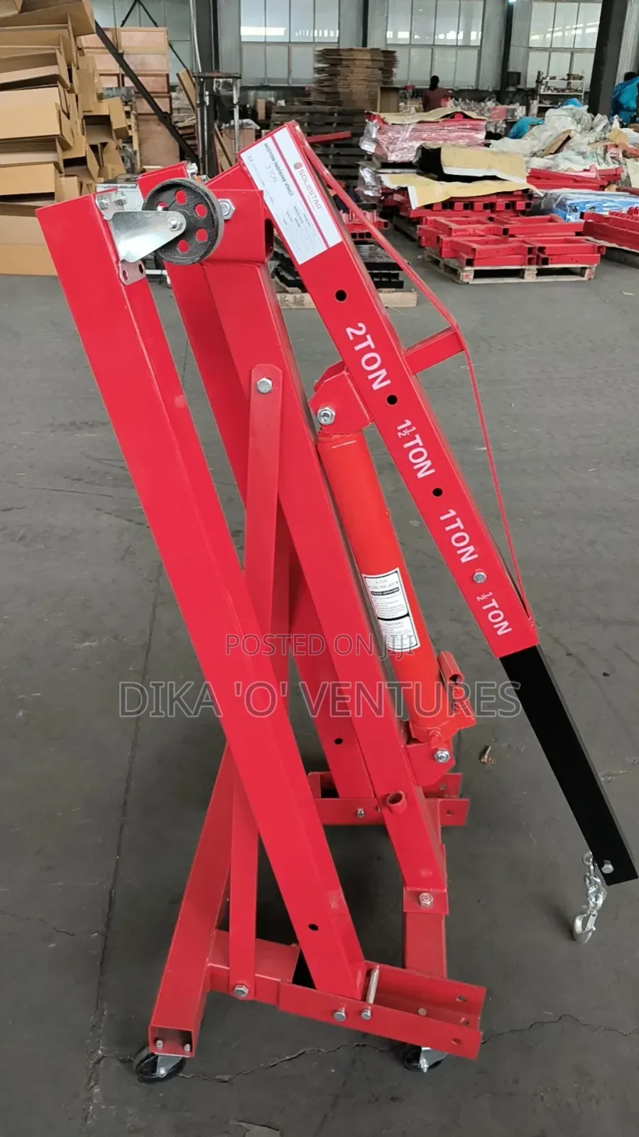 Foldable Style Multi Functional 2t Shop Crane With Engine Stand
