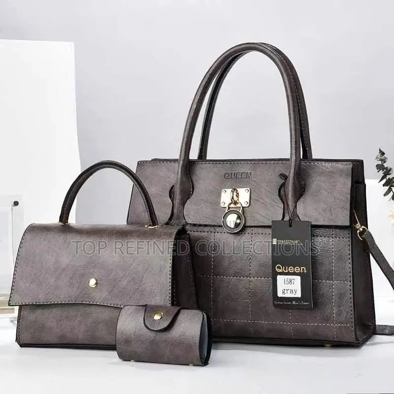 Highly Quality Leather Handbag 3in1