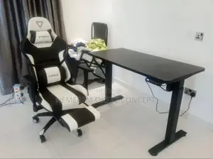 Electric Height Adjustable Gaming Table and Chair