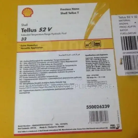 Shell Tellus S2 v 32 Extended Temperature Range Hydraulic