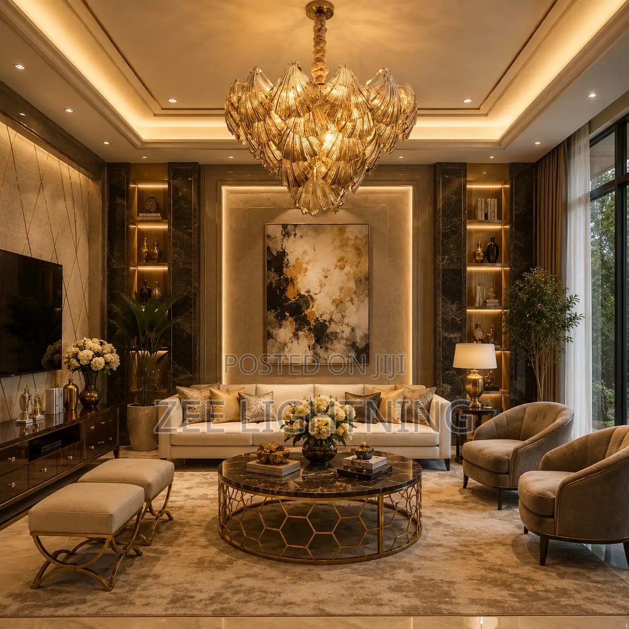 Modern Island Parlor Chandeliers (Size 600mm)