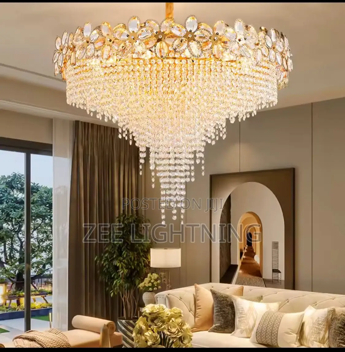 Full Crystal Led Chandelier (Size 600mm)