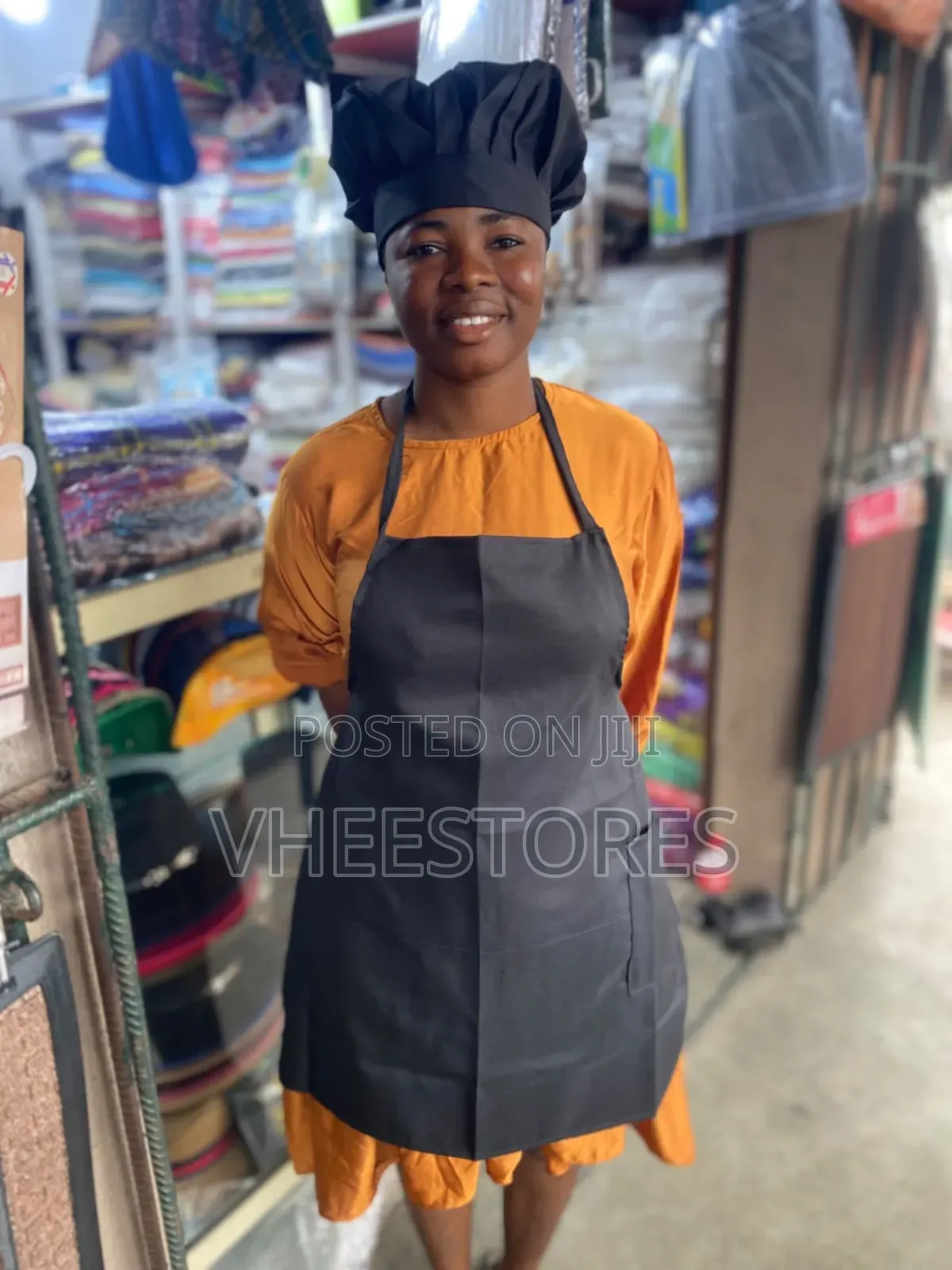 Adjustable Apron With Head Gear for Chef/Waiter/Kitchen/Cook