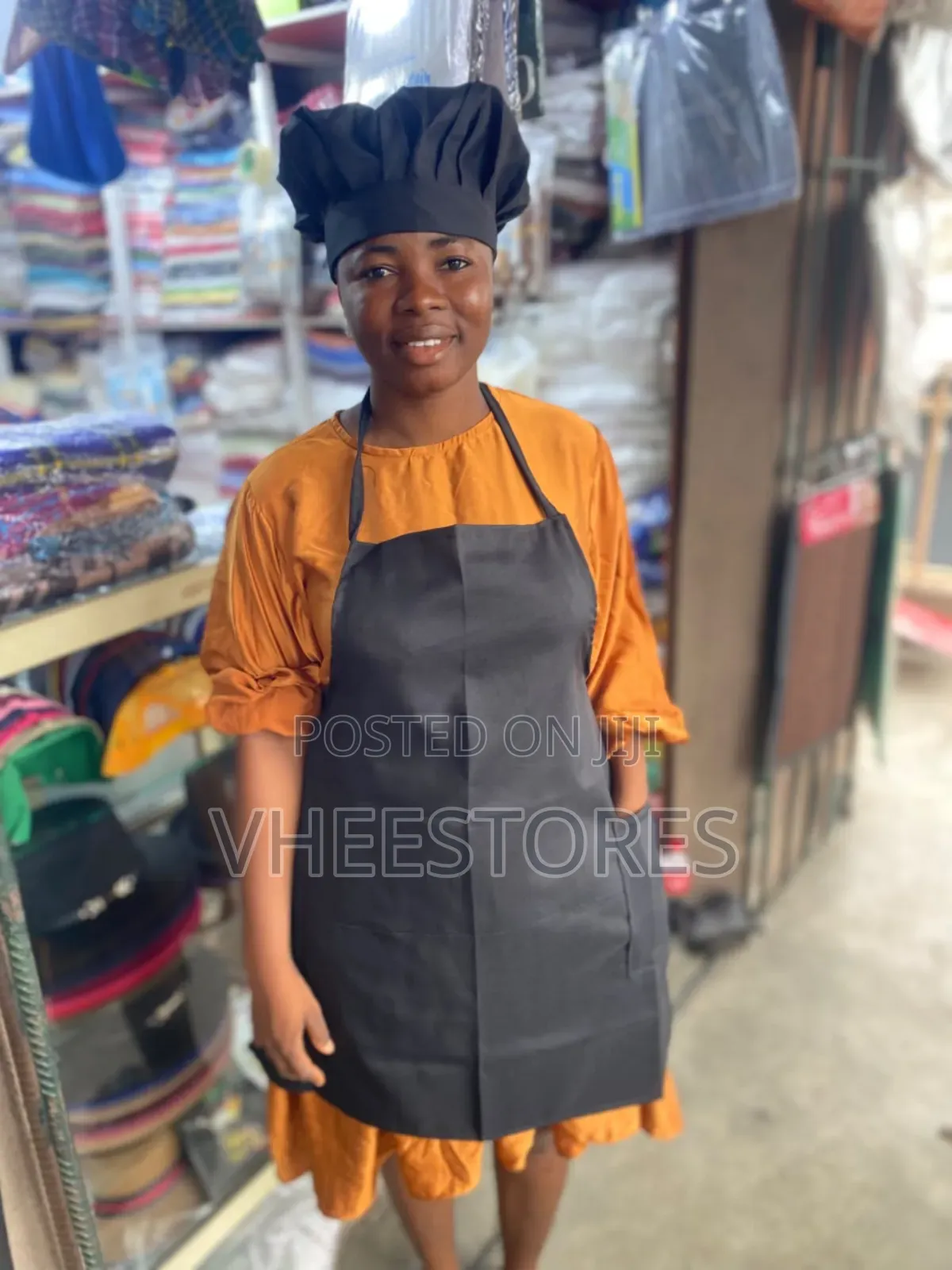 Adjustable Apron With Head Gear for Chef/Waiter/Kitchen/Cook