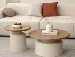 Minimalist Wooden Top 2in1 Center Table