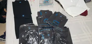 8 Brand New Air Pilot Black Polo Shirts (M, L, Xl Xxl)