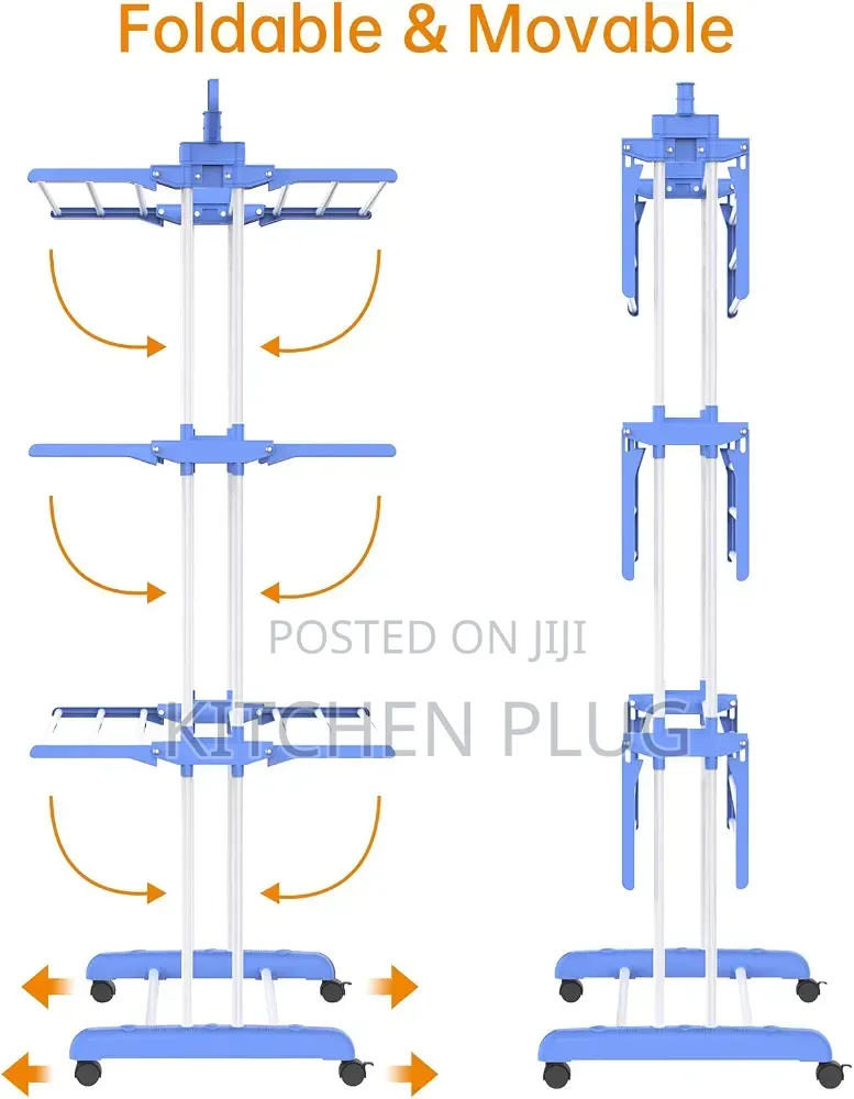 3-Tier Foldable Clothes Drying Rack