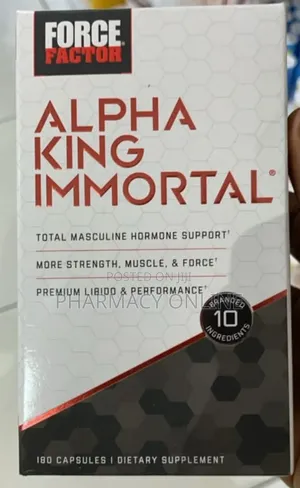 Force Factor Alpha King Immortal X 180 Capsules