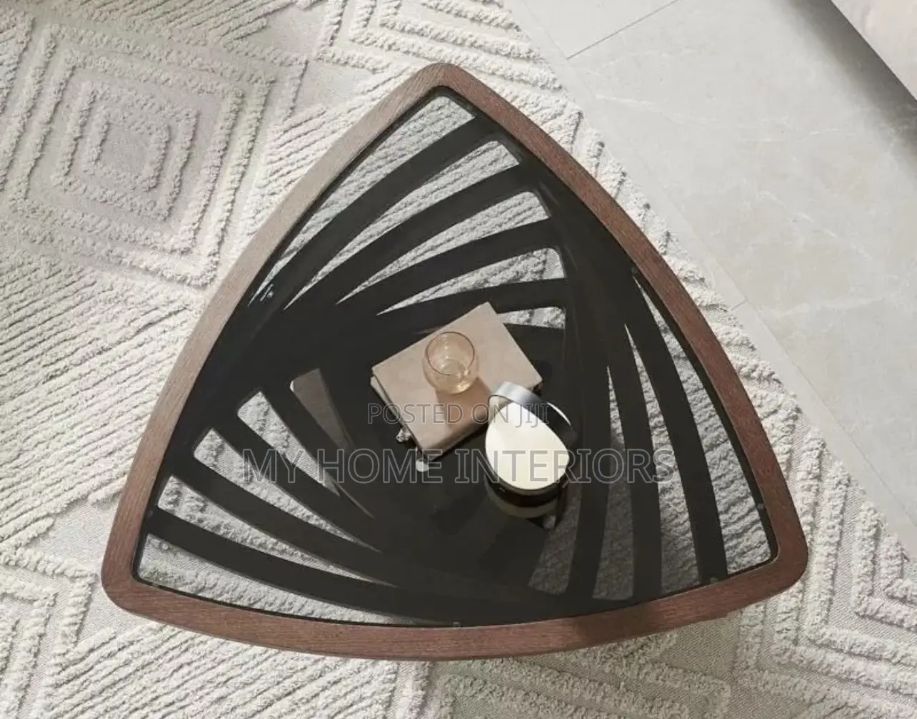 Nordic Style Coffee Table With Hollow Design