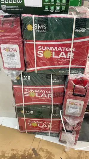 Sunmatch 220ah Tubular Battery (Carbon Inside) — Unbreakable Power!