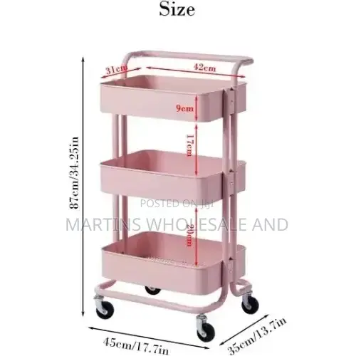 Generic 3-Layer Multipurpose Trolleys