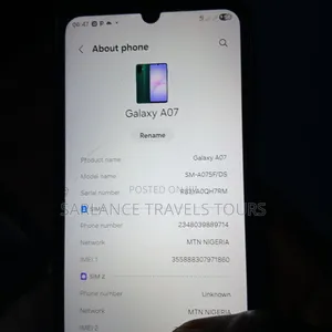 Samsung Galaxy A07 128 GB Blue