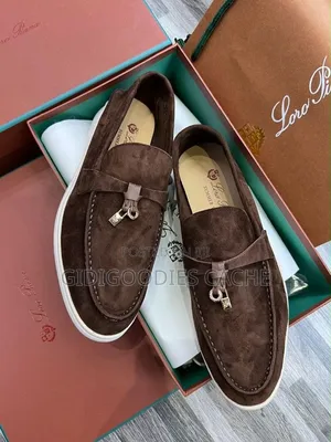 Loro Piana Summer Walk Suede Loafers Beige/Brown/Wine Size 37-43