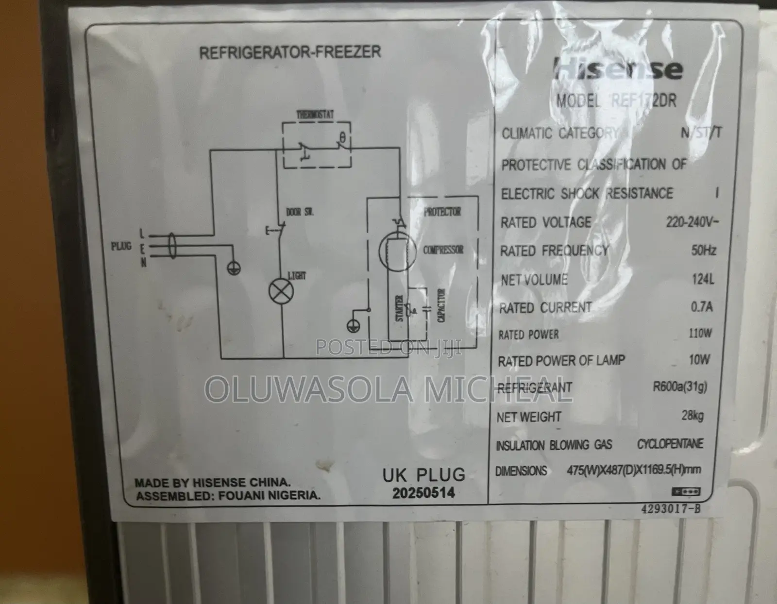 Hisense Refrigerator