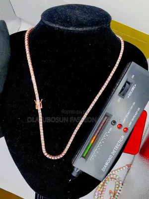 VVS Moissanite Tennis Neck Chain for Lovers of Rosegold (2mm) 
