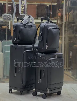 Mont Blanc 4-Piece Travel Luggage Set Tsa Lock 360 Wheels Laptop Bag