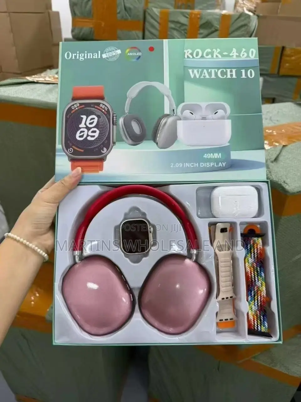 Rock-460 7-in-1 Bluetooth Calling Smartwatch Set