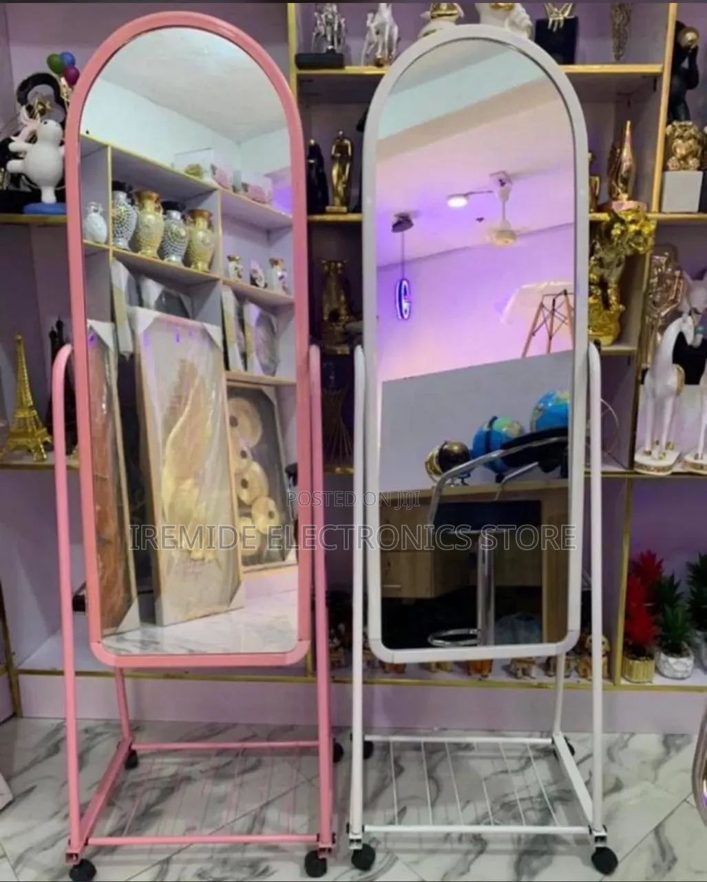 Basket Standing Mirror