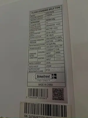 Clean Scanfrost Standing Ac