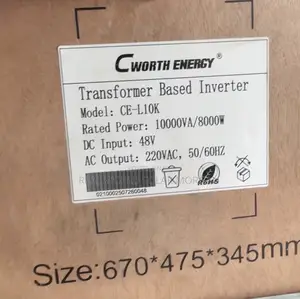 10kva Cworth Pure Sine Wave Inverter (Transformer Based) — Heavy Duty