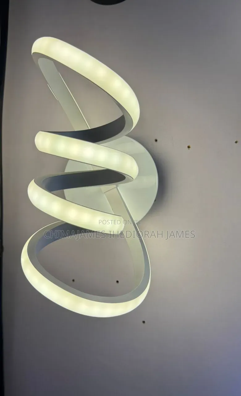 Led Spiral Sconce Wall Lamp Creative Design Wall Lights Nordic Aisle
