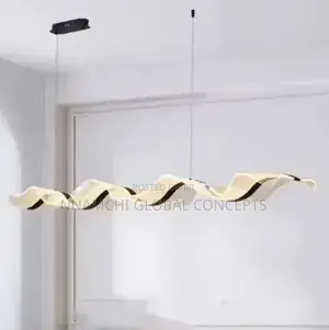Nordic Creative Led Chandelier Design Long Wave Pendant Lights