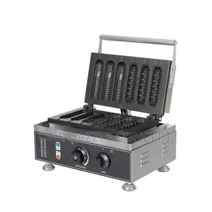 Electric 6 Stick Corn Dog Waffle Maker