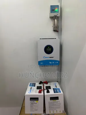 1.2kva Cworth Hybrid Inverter, Two of 100amp Cworth Lithium Battery
