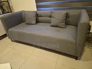 Quality Neatly Used Grey 3 Seater Sofa for Sale