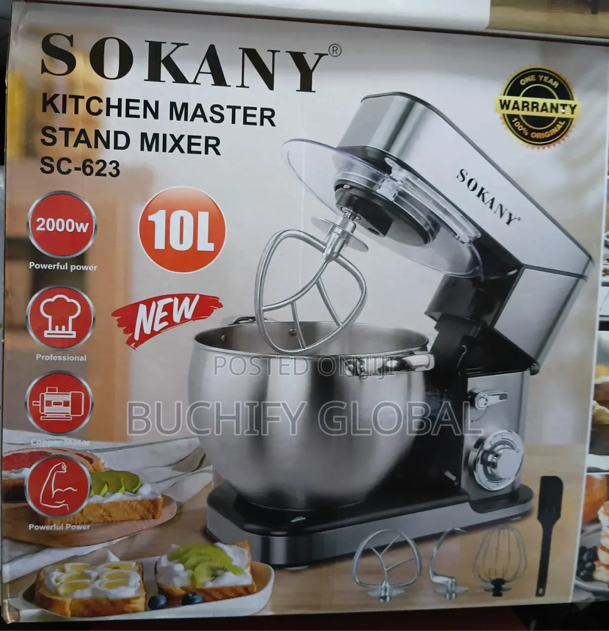 Sokany Cake Mixer 10l