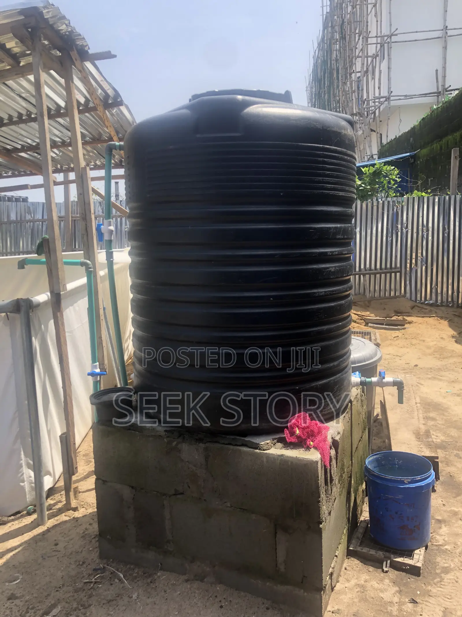 Fish Farm, Tanks And Trampoline