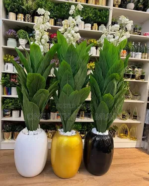 Artificial Plants and Vase