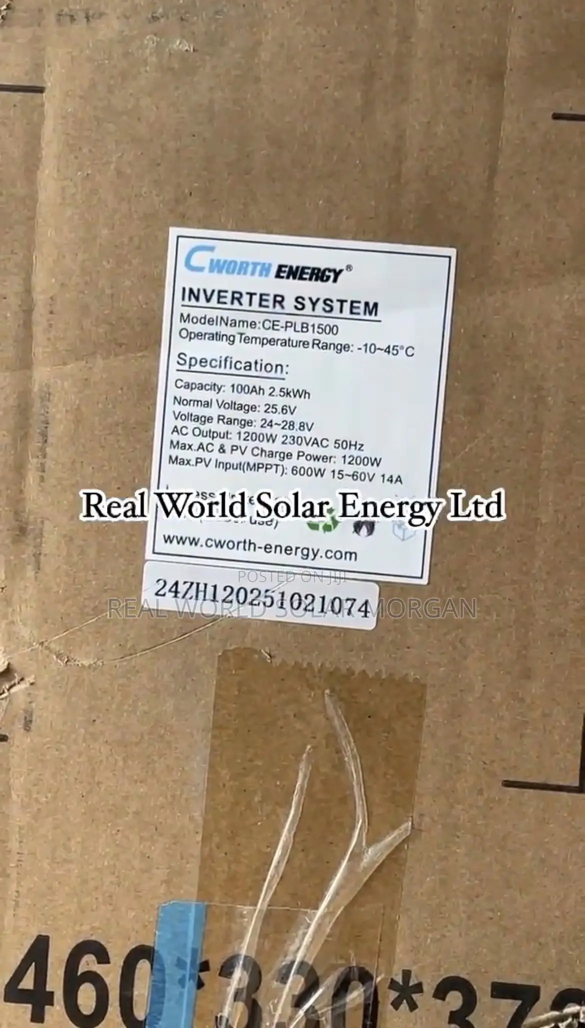 2.5kwh Cworth Solar Generator
