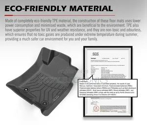 Tpe Floor Mats for Toyota Landcruiser Prado 150 2013-2024