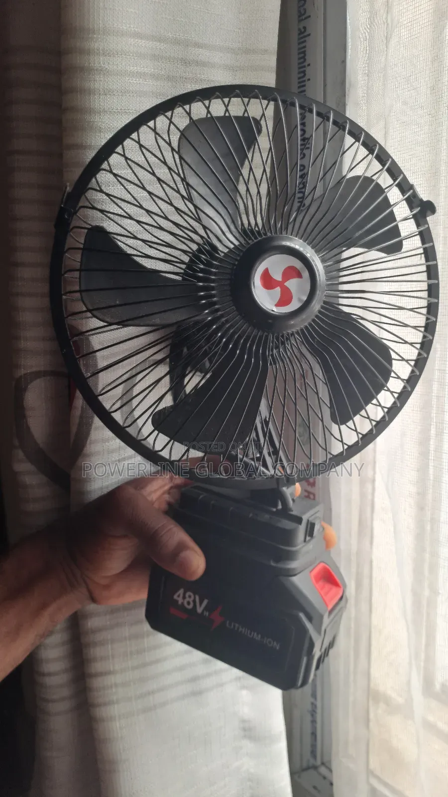 8inches Rechargeable Lithium Battery Fan With High Speed Capacity