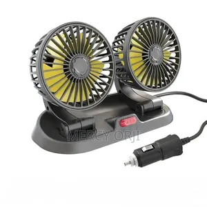 This Is a Generic 12v or 24v Dual-Head Car Dashboard Fan