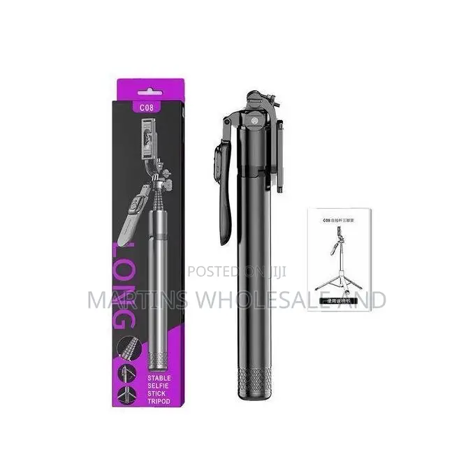 Long C08 Stable Selfie Stick Tripod, an All-in-One Multi-Functional