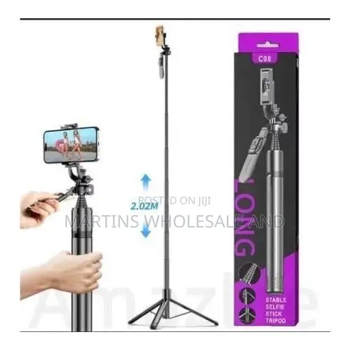 Long C08 Stable Selfie Stick Tripod, an All-in-One Multi-Functional