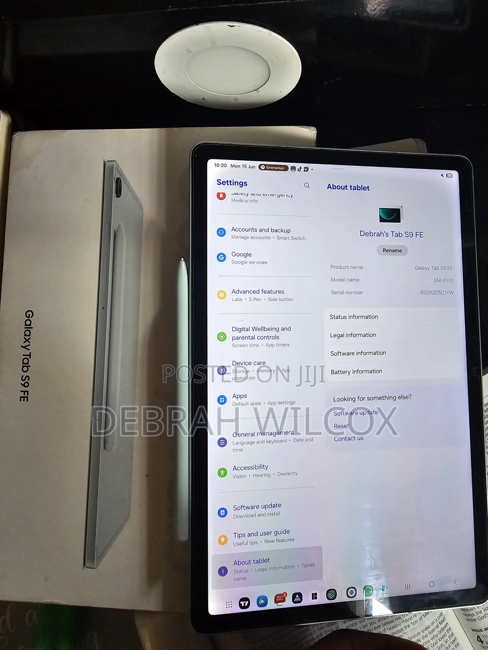 Samsung Galaxy Tab S9 FE 256 GB Silver