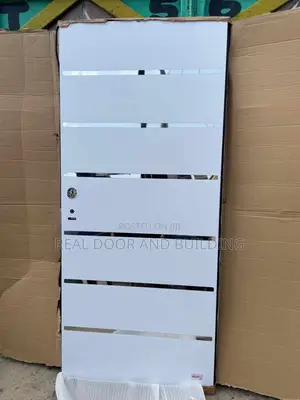White Madrid Israeli Security Door (64lad)