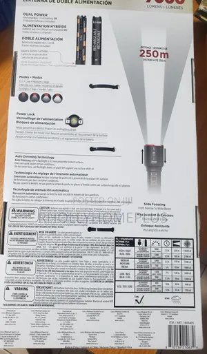 Infinity X1 7000 Lumen Rechargeable Led Flashlight/Torch.